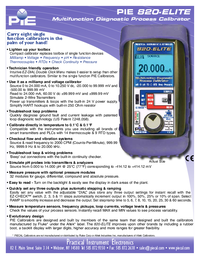 Thumbnail of document Data Sheet - Multifunction Process Calibrator